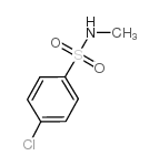 4-氯-N-甲基苯磺酰胺结构式