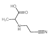 DL-Alanine, N- (2-cyanoethyl)- Structure