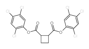1,2-Cyclobutanedicarboxylicacid, 1,2-bis(2,4,5-trichlorophenyl) ester Structure