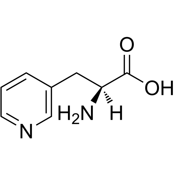 3-(3-吡啶基)-L-丙氨酸结构式