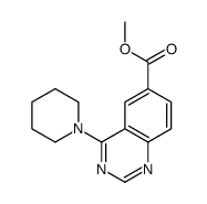 甲基 4-(哌啶-1-基)喹唑啉-6-羧酸结构式