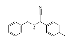 N-benzyl amino-(4-methylphenyl)acetonitrile Structure