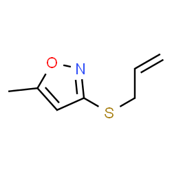 Isoxazole, 5-methyl-3-(2-propenylthio)- (9CI)结构式