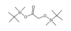 (tert-butyldimethylsiloxy) acetic acid tert-butyldimethylsilyl ester结构式