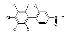 1,2,3,4,5-pentachloro-6-(2-chloro-4-methylsulfonylphenyl)benzene Structure