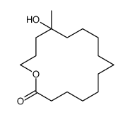 13-hydroxy-13-methyl-oxacyclohexadecan-2-one Structure