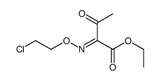 ethyl 2-(2-chloroethoxyimino)-3-oxobutanoate Structure