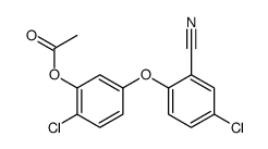 [2-chloro-5-(4-chloro-2-cyanophenoxy)phenyl] acetate结构式