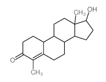 Estr-4-en-3-one,17-hydroxy-4-methyl-, (17b)-结构式