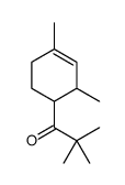 1-(2,4-二甲基-3-环己烯-1-基)-2,2-二甲基-1-丙酮结构式