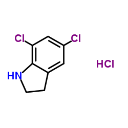 5,7-Dichloroindoline hydrochloride (1:1) Structure