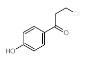 3-Chloro-4'-hydroxypropiophenone Structure