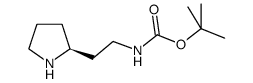 [2-(2S)-2-吡咯烷基乙基]氨基甲酸叔丁酯结构式