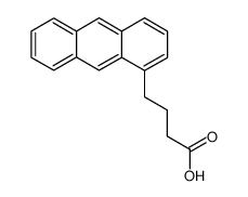 γ-(1-anthryl)butyric acid结构式