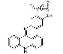 N-[2-Nitro-4-[(acridine-9-yl)amino]phenyl]methanesulfonamide结构式