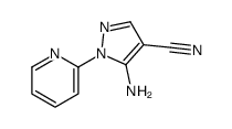 5-氨基-1-(2-吡啶基)-1H-吡唑-4-甲腈结构式