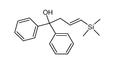 (E)-[3-(trimethylsilyl)allyl]diphenylcarbinol结构式