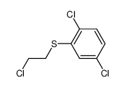 (2-chloro-ethyl)-(2,5-dichloro-phenyl)-sulfide结构式