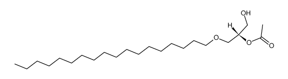 1-O-octadecyl-2-O-acetyl-Sn glycerol Structure