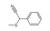 (+/-)-2-methylthio-2-phenylacetonitrile Structure