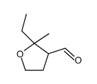 2-ethyl-2-methyloxolane-3-carbaldehyde Structure