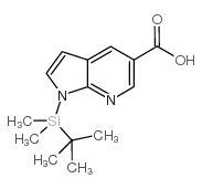 1H-Pyrrolo[2,3-b]pyridine-5-carboxylic acid, 1-[(1,1-dimethylethyl)dimethylsilyl]- Structure
