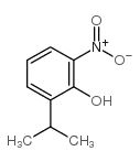 2-异丙基-6-硝基苯酚结构式