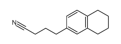 4-(5,6,7,8-tetrahydronaphthalen-2-yl)butanenitrile结构式