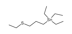 triethyl(3-(ethylthio)propyl)stannane结构式