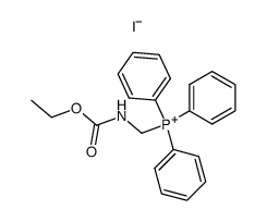 [[(ethoxycarbonyl)amino]methyl]triphenylphosphonium iodide Structure