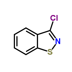 3-氯-1,2-苯并异噻唑结构式