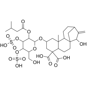 羧基苍术苷;羟基苍术苷三钾盐结构式