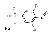 3,5-DIBROMO-4-NITROSO-BENZENESULFONIC ACID SODIUM SALT Structure