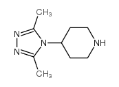 4-3,5-二甲基-4H-1,2,4-三氮唑-4-哌啶结构式