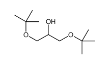 1,3-bis[(2-methylpropan-2-yl)oxy]propan-2-ol结构式