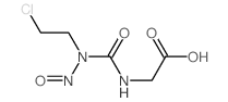 Glycine,N-[[(2-chloroethyl)nitrosoamino]carbonyl]- Structure