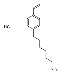 6-(4-ethenylphenyl)hexan-1-amine,hydrochloride Structure