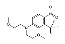 N,N-bis(2-methoxyethyl)-4-nitro-3-(trifluoromethyl)aniline Structure