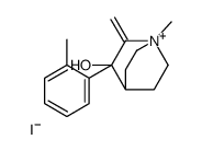 1-methyl-2-methylidene-3-(2-methylphenyl)-1-azoniabicyclo[2.2.2]octan-3-ol,iodide Structure