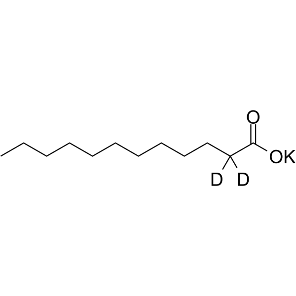Dodecanoate-d2 potassium Structure