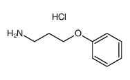 3-苯氧基丙烷-1-胺盐酸结构式