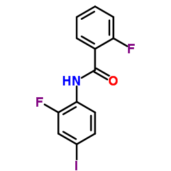 2-Fluoro-N-(2-fluoro-4-iodophenyl)benzamide Structure