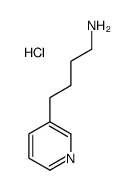 3-Pyridinebutanamine hydrochloride结构式