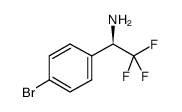 (R)-1-(4-溴苯基)-2,2,2-三氟乙胺结构式