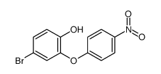4-bromo-2-(4-nitrophenoxy)phenol结构式