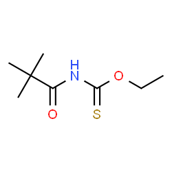 Carbamothioic acid,(2,2-dimethyl-1-oxopropyl)-,O-ethyl ester (9CI)结构式
