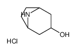 8-Azabicyclo[3.2.1]octan-3-ol hydrochloride (1:1) Structure