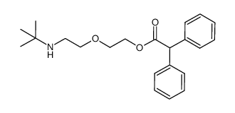 2-(2-t-butylaminoethoxy)ethyl diphenylacetate结构式