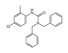 1,1-dibenzyl-3-(4-chloro-2-methylphenyl)urea Structure