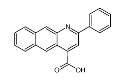 2-phenyl-benzo[g]quinoline-4-carboxylic acid结构式
